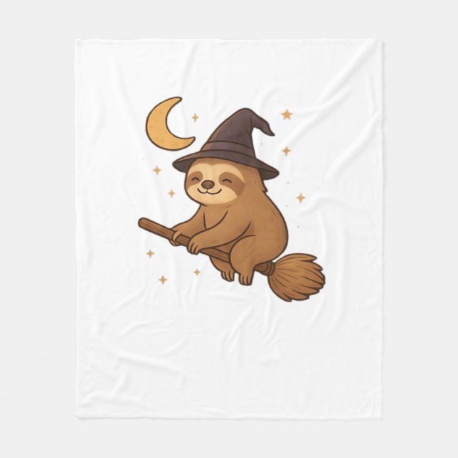 Kopia av Ghost Hedgehog Librarian - Cute Halloween Fleecefilt (Framsidan)