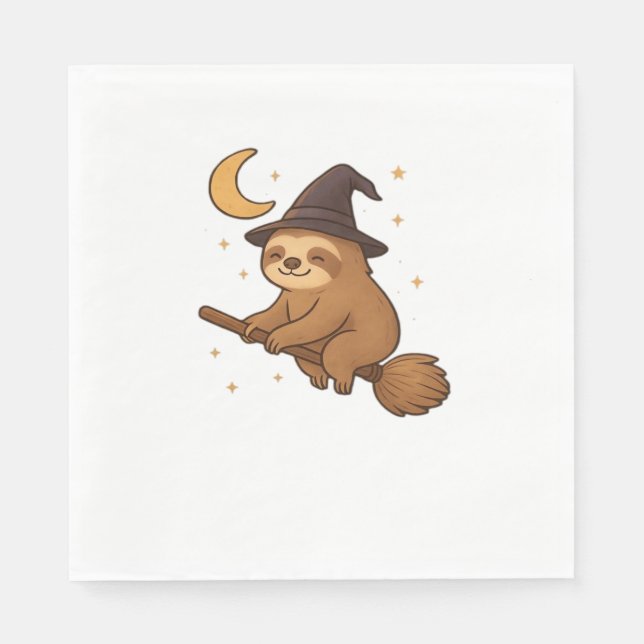 Kopia av Ghost Hedgehog Librarian - Cute Halloween Pappersservett (Framsidan)