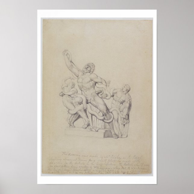 Kopia av Laocoon, för Rees's Cyclopedia, 1815 ( Poster (Framsidan)