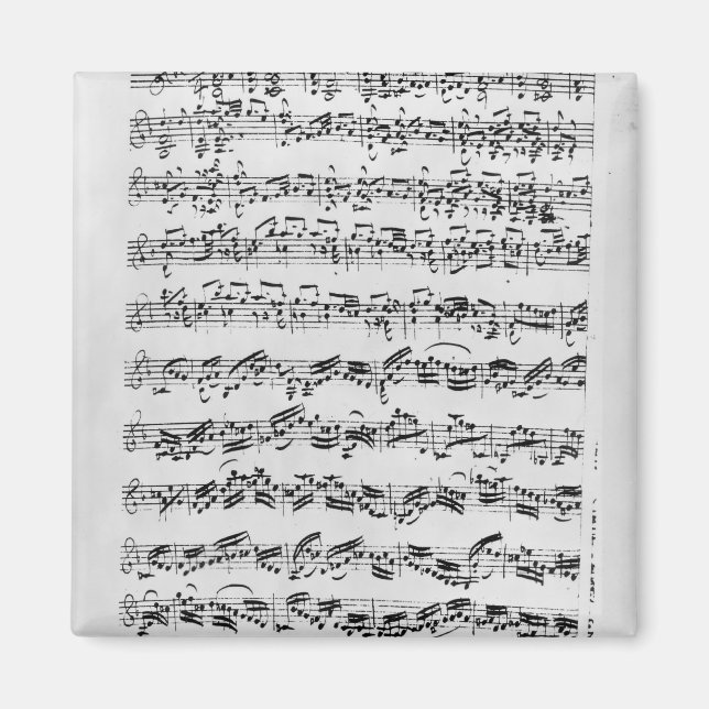 Kopia av 'Partita in D Minor for Violin' Magnet (Framsidan)