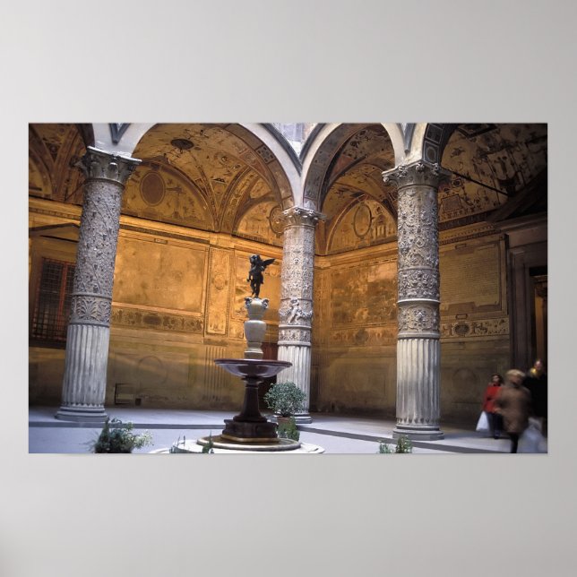 Kopia av Putto med delfin av Andrea del Poster (Framsidan)