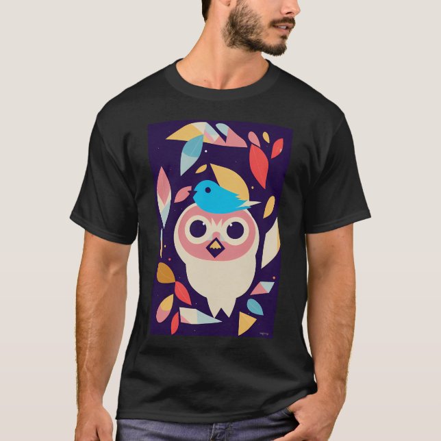 Kopia av söt fågelkonst t shirt (Framsida)