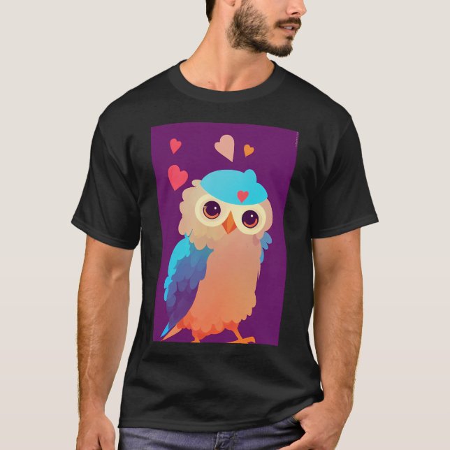 Kopia av söt fågelkonst t shirt (Framsida)
