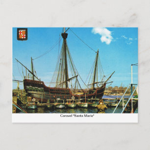 Kopia Caravel, "Santa Maria ", Vykort