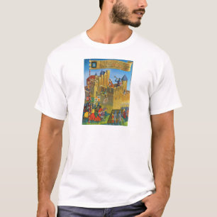 Kopiavintagefrankriken medeltida Carcassonne T Shirt