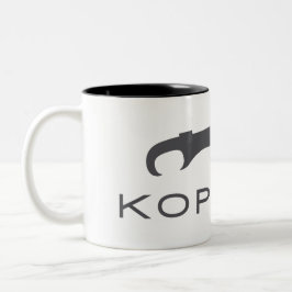 Kopidion-svärd logotyp kaffe mugg