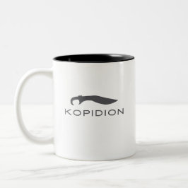Kopidion-svärd-logotyp - liten Två-Tonad mugg