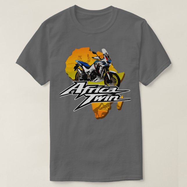 Kopie von Afrika Toring Twin Motorcycle Sign Offr T Shirt (Design framsida)