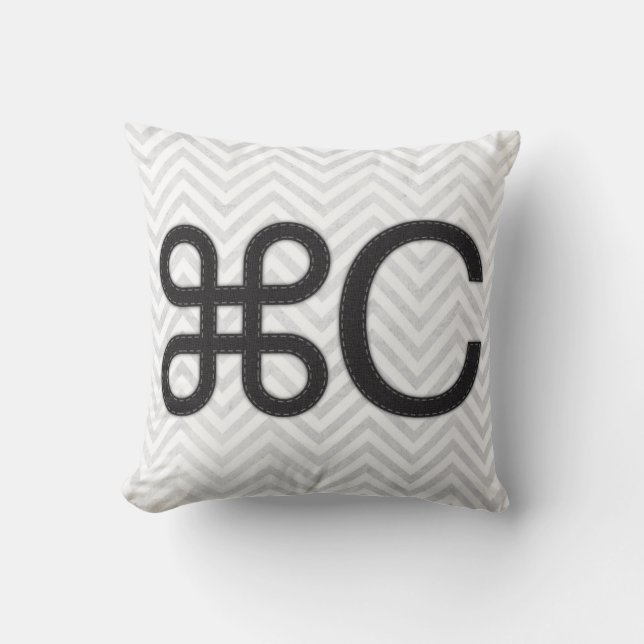 Kopiera äpple C Mac Pillow Kudde (Framsida)