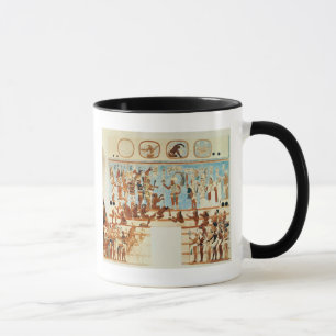 Kopiera av en väggmålning från Bonampak Mugg