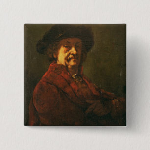 Kopiera av ett Rembrandt självporträtt, 1869 Knapp