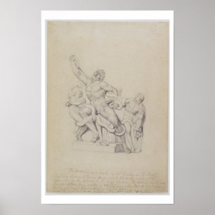 Kopiera av Laocoonen, för Reess Cyclopedia, 1815 Poster
