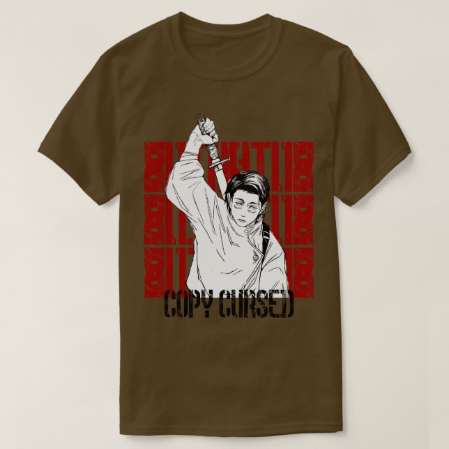 Kopiera Cursed Okkotsu Yuta T Shirt (Design framsida)