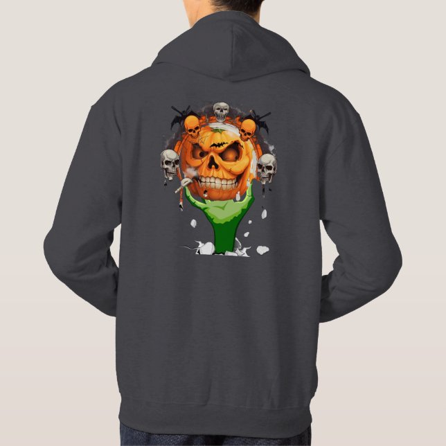 Kopiera Jack, halloween T-Shirt Hoodie (Baksida)