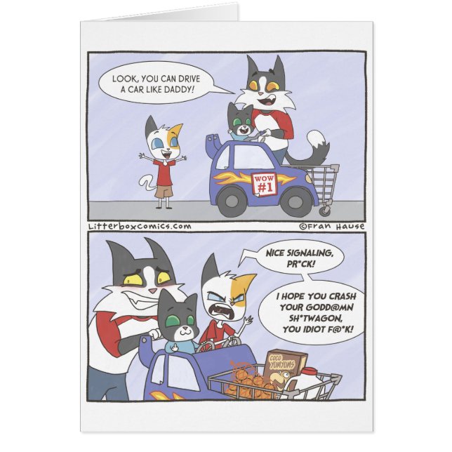 Kopiera katter hälsningskort (Framsidan)