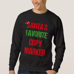 Kopiera Marker Funny Pajama jul Lång Ärmad Tröja