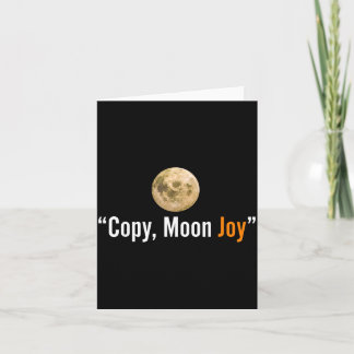 Kopiera Moon Joy Roligt Lunar Citat Grafisk Kort