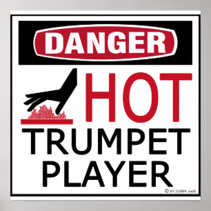 Kopiera Trumpet Player-hett Poster