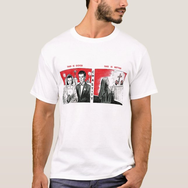 Kopierar bättre kyskhet för bra tee shirt (Framsida)