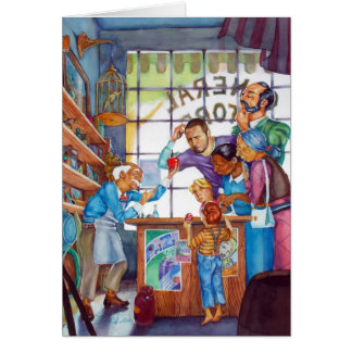 Köpman Hälsningskort