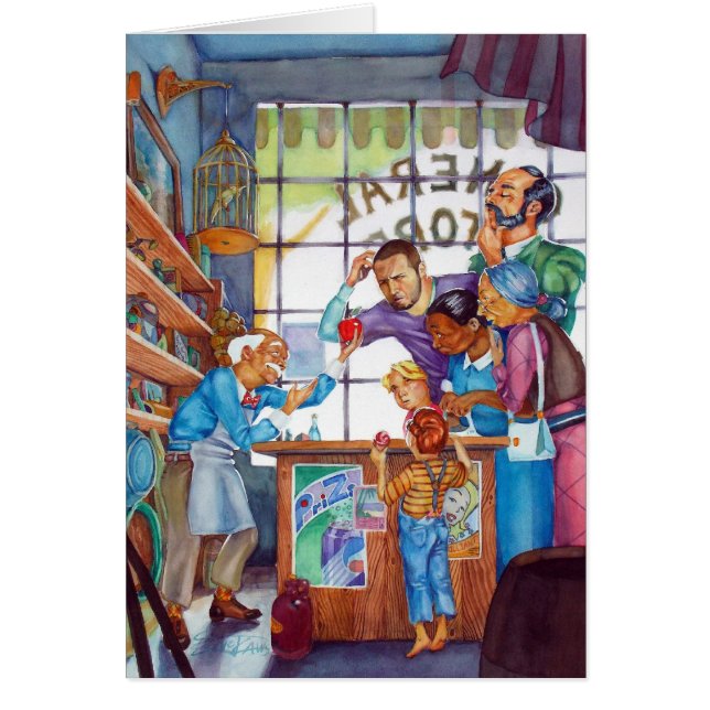 Köpman Hälsningskort (Framsidan)