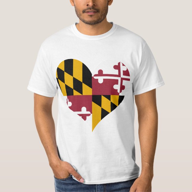 KöpMaryland flagga T Shirt (Framsida)