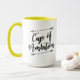 Kopp av ambitionkaffemuggen