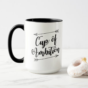Kopp av ambitionkaffemuggen