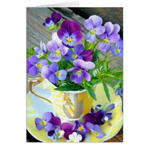 Kopp av blommor OBS kort