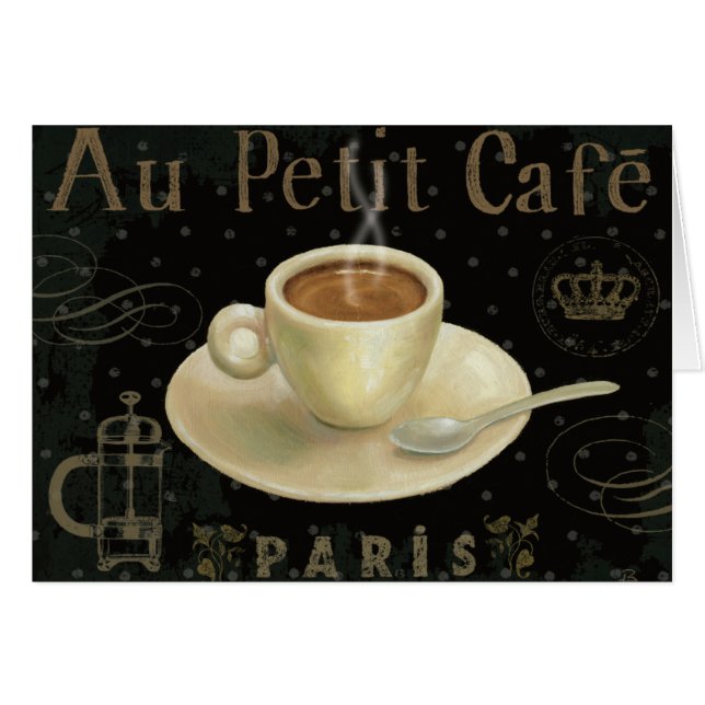 Kopp av Cappuccino Hälsningskort (Framsidan Horizontal)