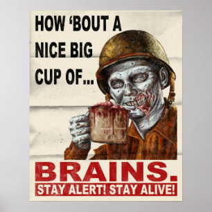 Kopp av hjärnor poster