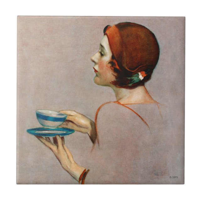 Kopp av Java Kakelplatta (Framsidan)