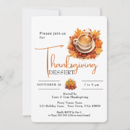 KOPP AV KAFEISKA THANKSGIVINGENS DESSERT INBJUDNINGAR