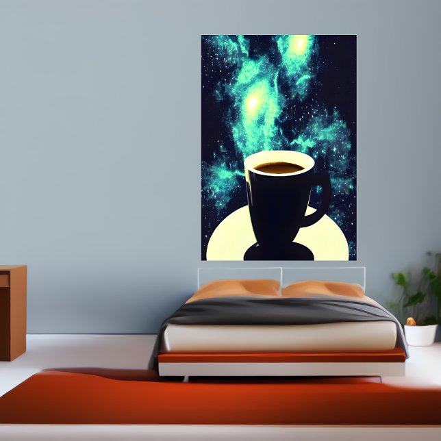 Kopp av kaffe och utrymme | AI Art Poster (Skapare uppladdad)