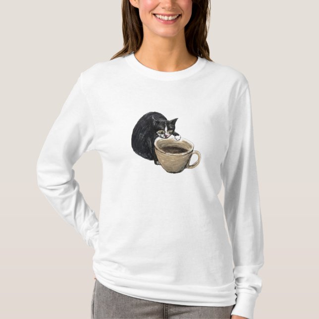Kopp av kaffe tee shirt (Framsida)