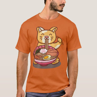 Kopp av lommar som äter nudlar lustig novelty gif t shirt