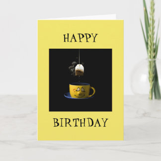 Kopp av Tea Birthday Card Kort