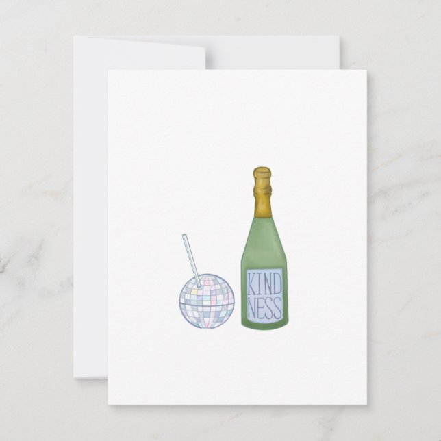 Kopp av vänlighet Skål för det nya året Kort (Framsida)