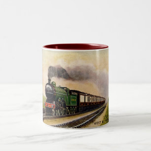 Kopp för ångatågkaffe