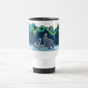 Kopp för björn för arktisk konstbjörntravel mug