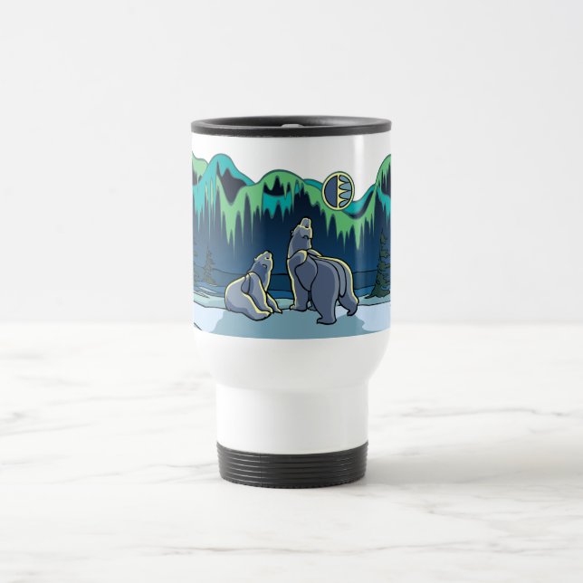Kopp för björn för arktisk konstbjörntravel mug (Center)