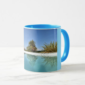 Kopp för blå nyanser kaffe