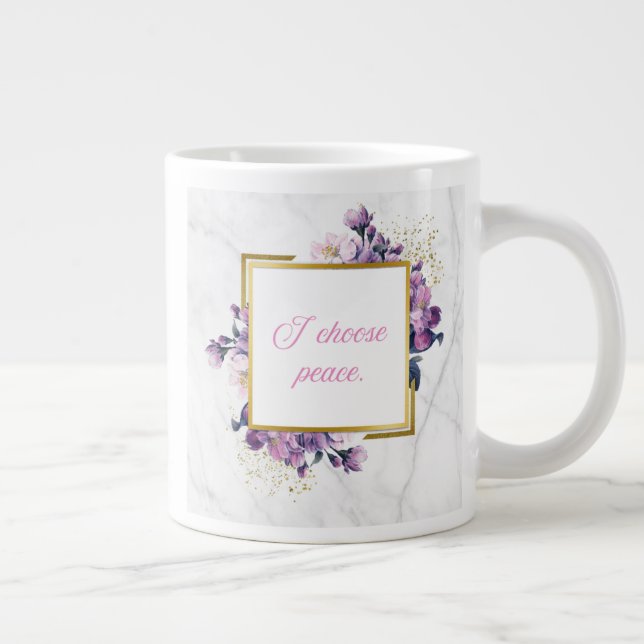 Kopp för blomster energiuppväckande jumbo mugg (Höger)