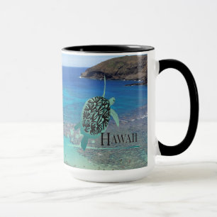 Kopp för Hawaii sköldpaddakaffe