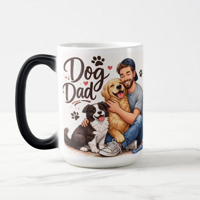Kopp för hundpappa på morgonen - Present till hund (Vänster)