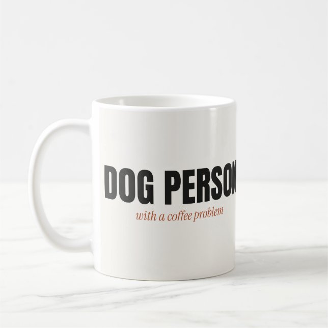 Kopp för hundperson med kaffeproblem (Vänster)