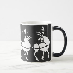 Kopp för jul för blått för kopp för renmuggkaffe