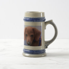 Kopp för kaffe för Cutenessöverbelastningsvalp