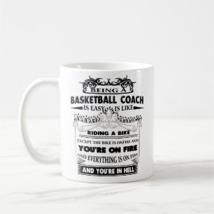 Kopp för kaffe för gåva för baskettränaremugg