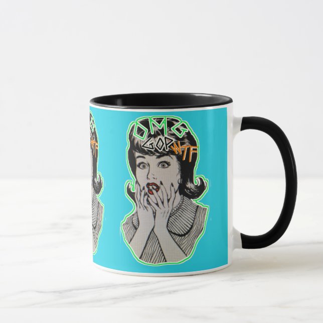 Kopp för kaffe för OMG-GOP WTF (Höger)
